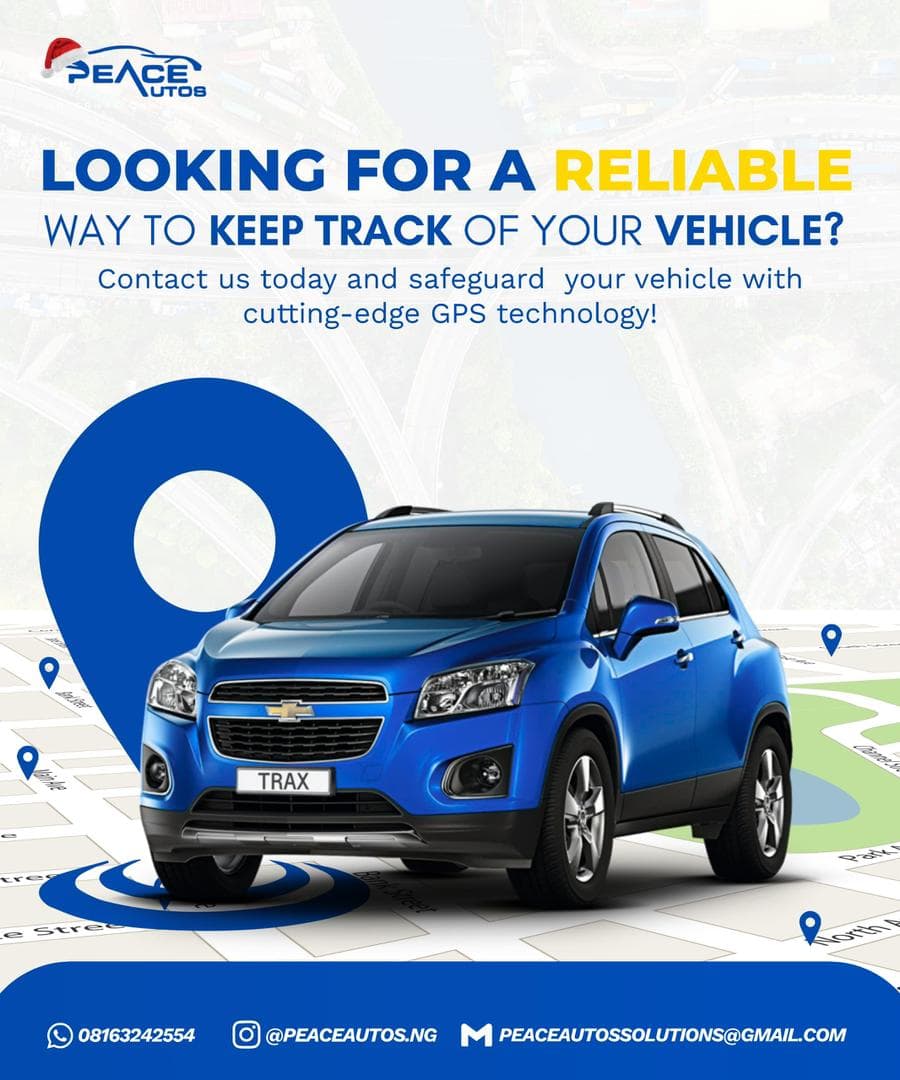 GPS vehicle tracking technology used by Peace Autos rentals
